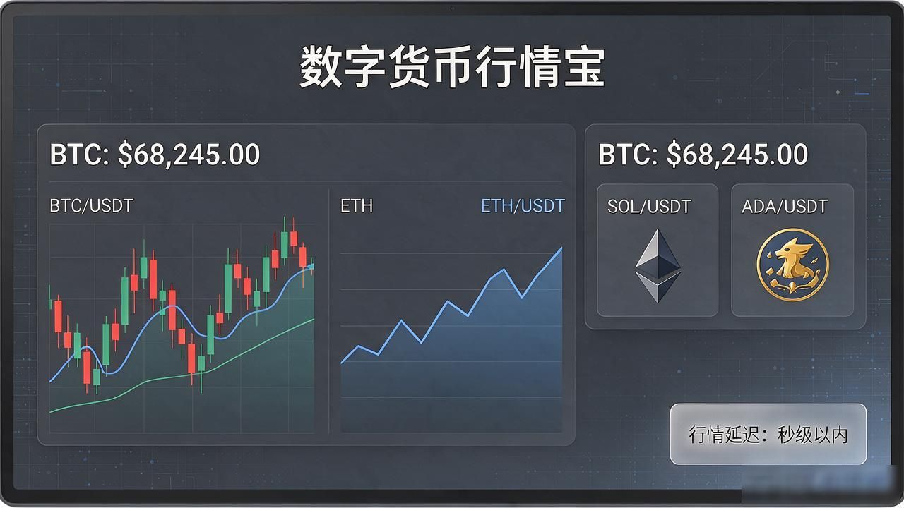 数字货币行情宝app 多币种同屏监控 行情延迟_数字货币行情宝app